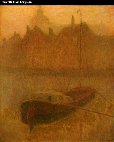 Henri Le Sidaner Boat on the Canal